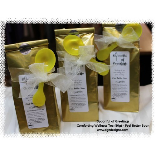 Spoonful of Greetings - Feel Better Soon | Comforting Wellness Tea